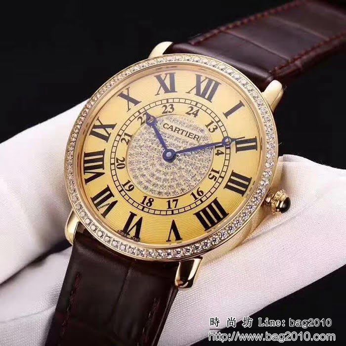 CARTIER卡地亞 RONDE LOUS CARTIER路易圓系列 高端男士腕表 WSS1275